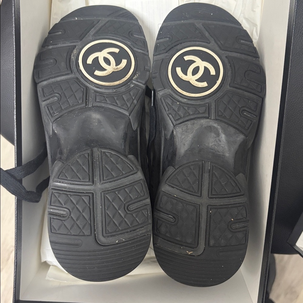 CHANEL Black and Gray Sneakers - Picture 7 of 7